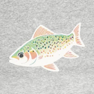 Simple Singular Trout Fish T-Shirt